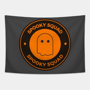 Spooky Squad Ghost Emblem Tapestry