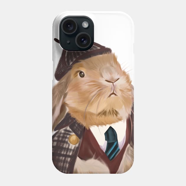 Rabbit Phone Case by MullievaArt