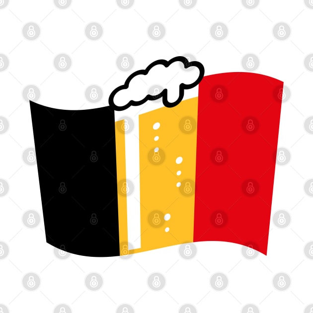 Belgium Beer Flag (Nation Of Beer / Beerland / 3C) by MrFaulbaum