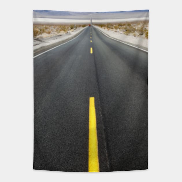 Death Valley Road Tapestry by Femaleform