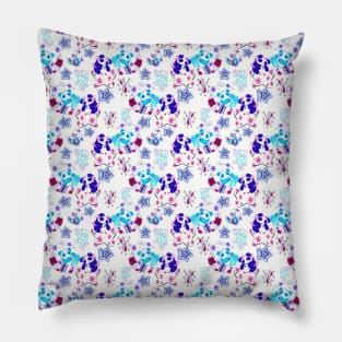 Girly Stars and Moon Panda Pattern Pillow