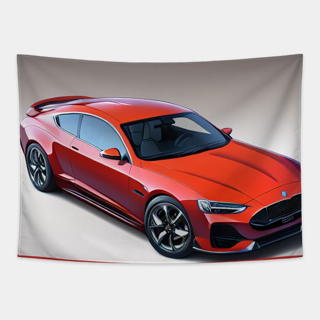 Stylish Sports Car Tapestry by BAYFAIRE