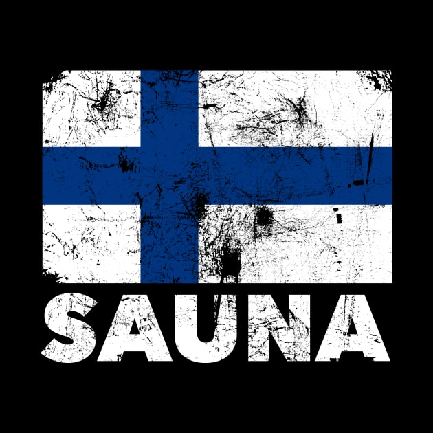 Finland Sauna Suomi Flag Helsinki Winter Gift Idea by JeZeDe