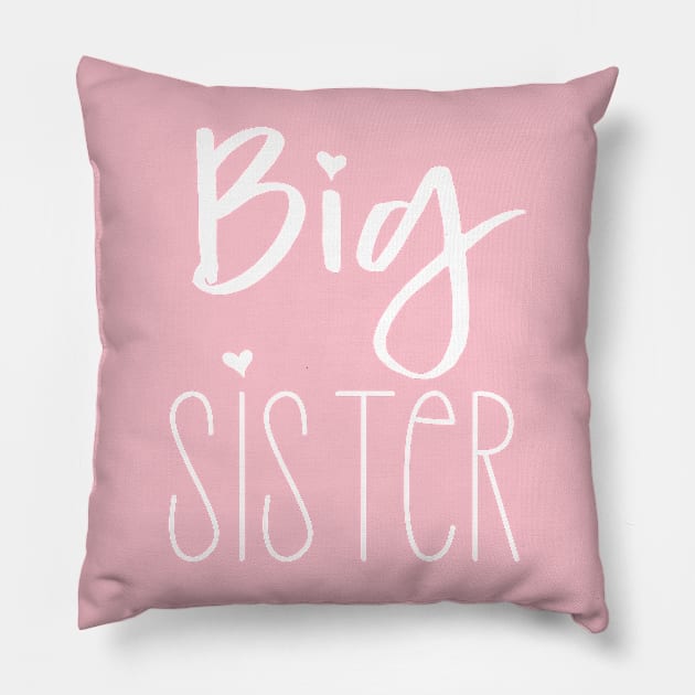 Big sister fun positive design Pillow by kuallidesigns