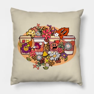 Fall Coffee to go Pillow