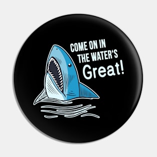 Great Water funny Shark Pin