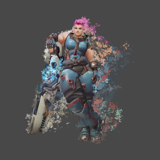 Overwatch Zarya Splatter by Brent_reel