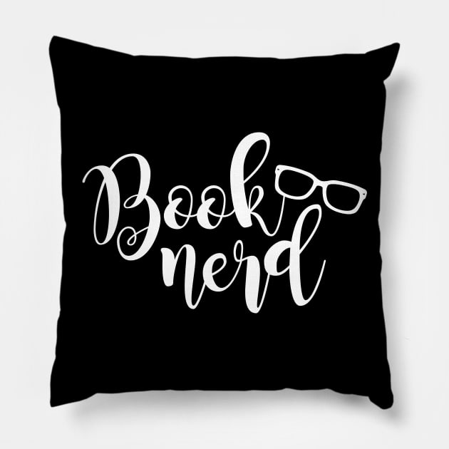 Bookish Book Nerd Pillow by All About Nerds