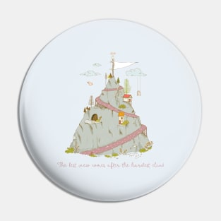 The best view comes after the hardest climb - Whimsical scene Pin