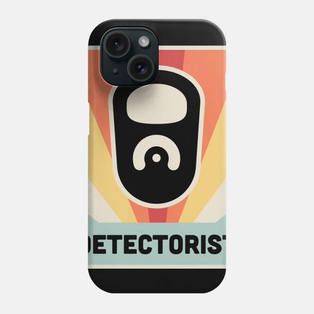 DETECTORIST | Vintage Metal Detector Poster Phone Case by MeatMan