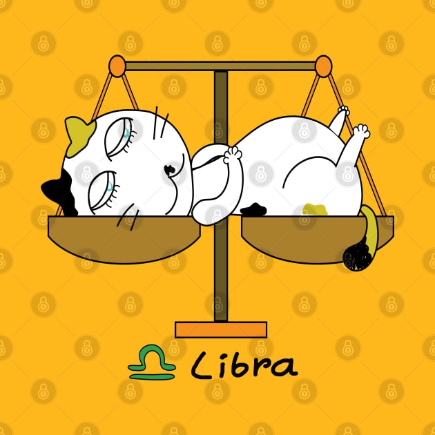 Libra zodiac funny cat by BonusSingh