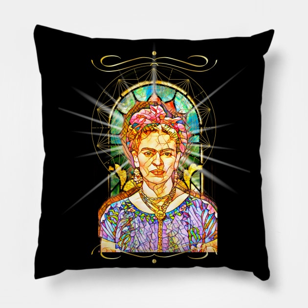 Series of Frida Kahlo #8 Pillow by Mazzlo Shop