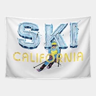 Ski California Tapestry