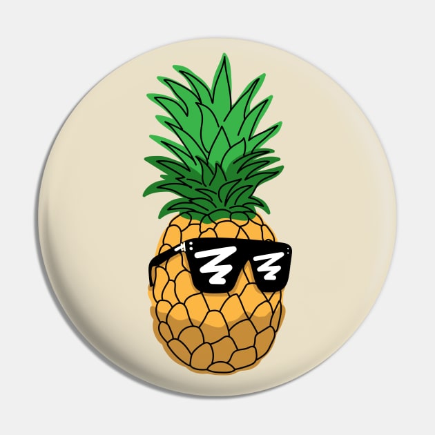 Cool Dude Pineapple Pin by Starquake