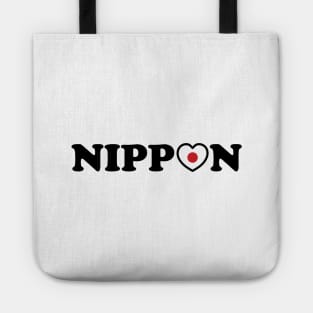 Nippon Love Heart Flag Tote