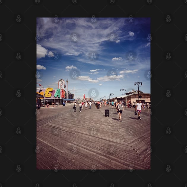 Coney Island Beach Boardwalk Brooklyn NYC by eleonoraingrid