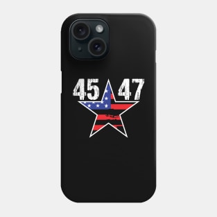 45 47 Trump Vintage USA Flag 2024 Phone Case