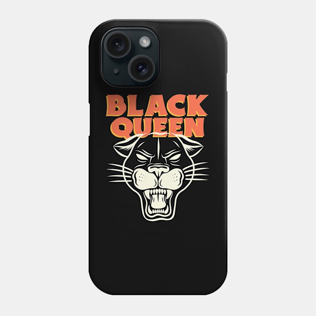 black queen Phone Case by WOAT