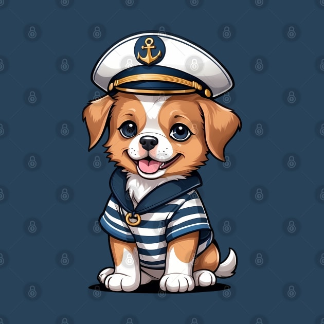 Cute Puppy Wearing Sailor Outfit by Leon Star Shop