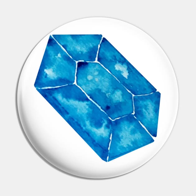 Blue crystal Pin by Annka47