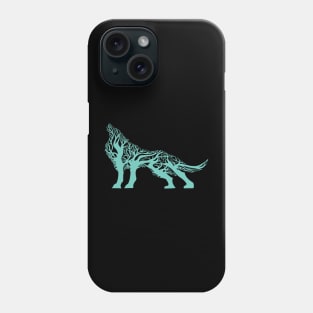 Wolf tree blend cute cool colorful Phone Case