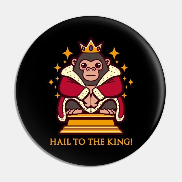 Cute King Kong King Of Apes Giant Gorilla King Kong Pin TeePublic