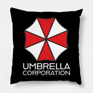Umbrella Corp, Front & Back, tee only Pillow