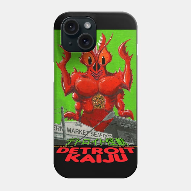 Brachyura at Eastern Market! - Pete Coe's Detroit Kaiju series Phone Case by DetroitKaiju