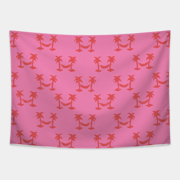 Hammocks Pink Red Tapestry by Sandra Hutter Designs
