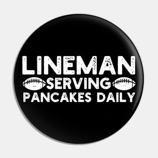 Lineman Serving Pancakes Daily Funny Football Offensive Lineman Pin