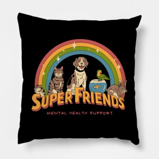 Super Mental Health Friends Pillow