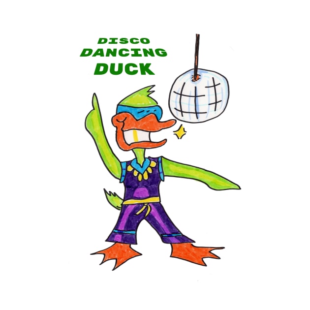 Disco Dancing Duck by ConidiArt