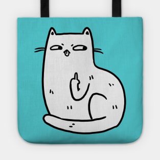 Middle Finger Cat Tote