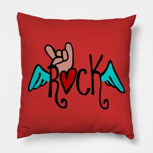 Rock wings Pillow