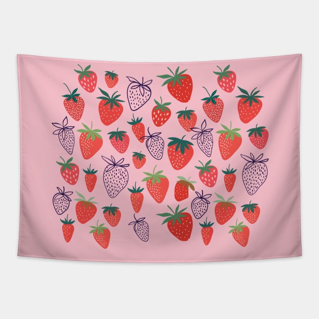 Strawberry tapestry hot sale