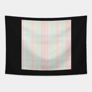 Pastel Aesthetic Conall 1 Hand Drawn Textured Plaid Pattern Tapestry