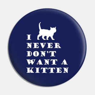 Smitten with Kittens Pin