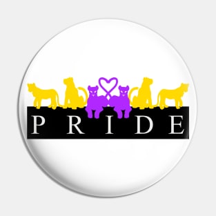 Intersex and nb Lion Pride Pin