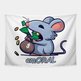 Amoral Rat | Rat Eat Dirty Money Tapestry