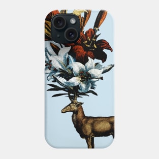 Deer with flower horns Phone Case