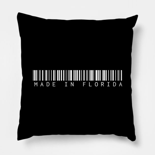 Made in Florida State Pillow by Novel_Designs