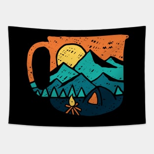 Coffee and Adventure Tapestry