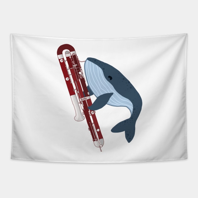 Contrabassoon Whale Tapestry by Artstuffs121