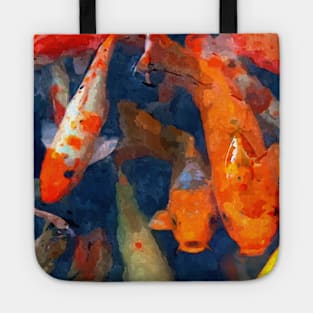 School of Koi Tote