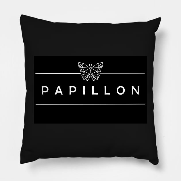 Team Wang - Papillon Rectangle Logo Pillow by charsheee