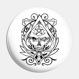 Dark Devil Skull Pin