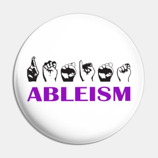 Resist Ableism Pin