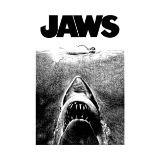 JAWS - Movie poster noir T-Shirt