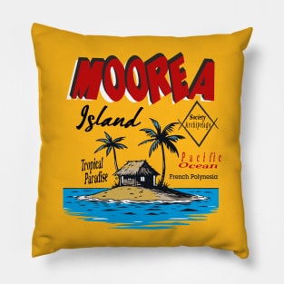 Moorea Island French Polynesia Pillow