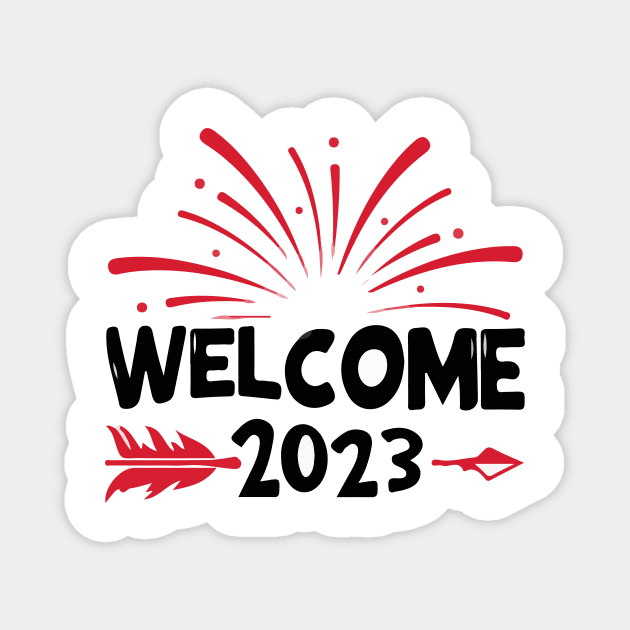 welcome 2023 Desing Magnet by SGcreative